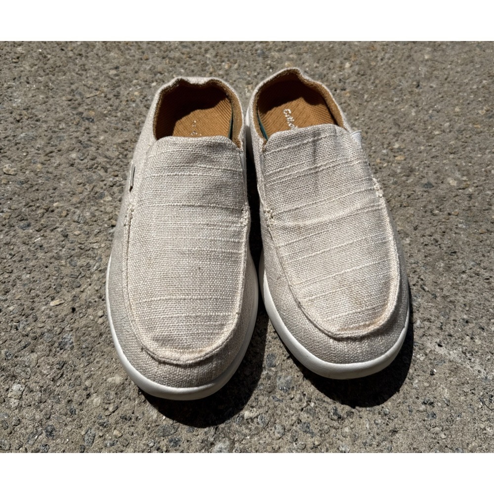 OrthoComfort Women's Tan Canvas Slip On Mule Loafer Shoes SIZE:  EU 40 / US 9